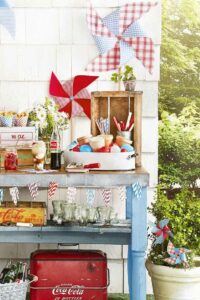 easy diy 4th of july decoration fabric pinwheels