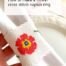 how to make a cross stitch napkin ring with flowers