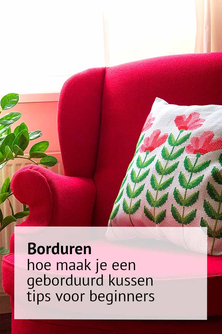Hoe je een kruissteek kussenhoes maakt stap voor stap