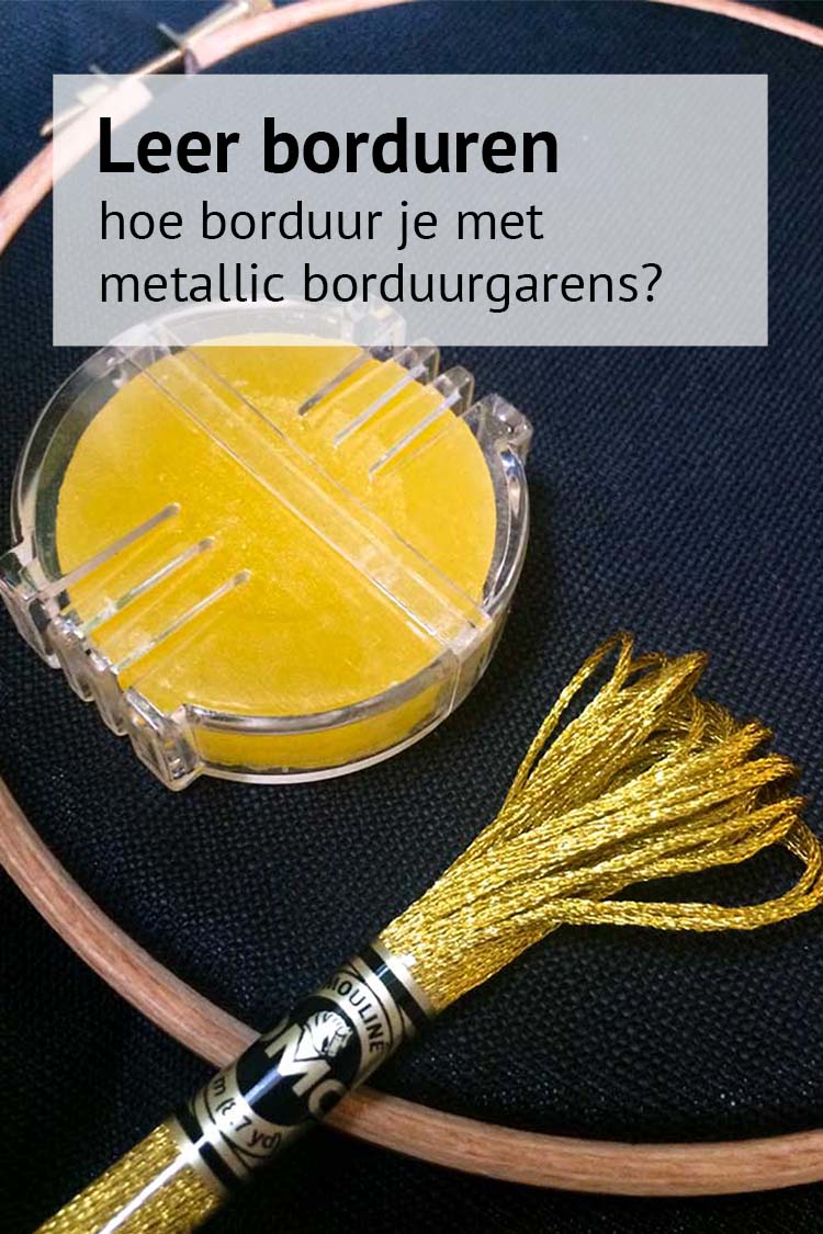 Hoe te borduren met metallic borduurgaren instructies voor beginners