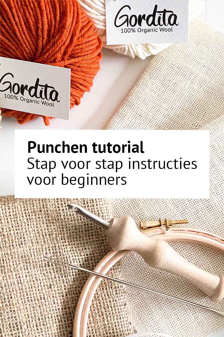 Punch naald borduren instructies van studio koekoek punchen instructies