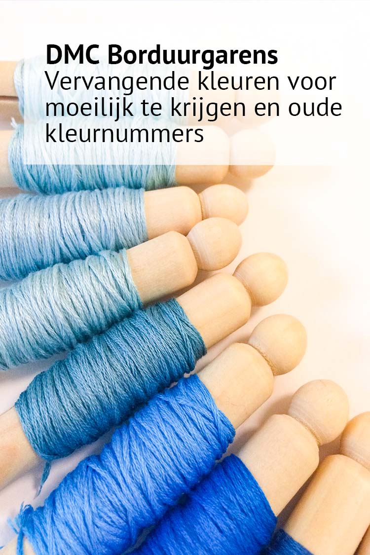 niet meer verkrijgbare DMC mouline borduurgaren kleuren