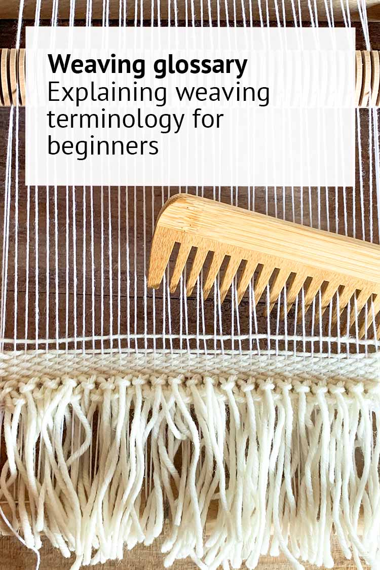 weaving terminology glossary
