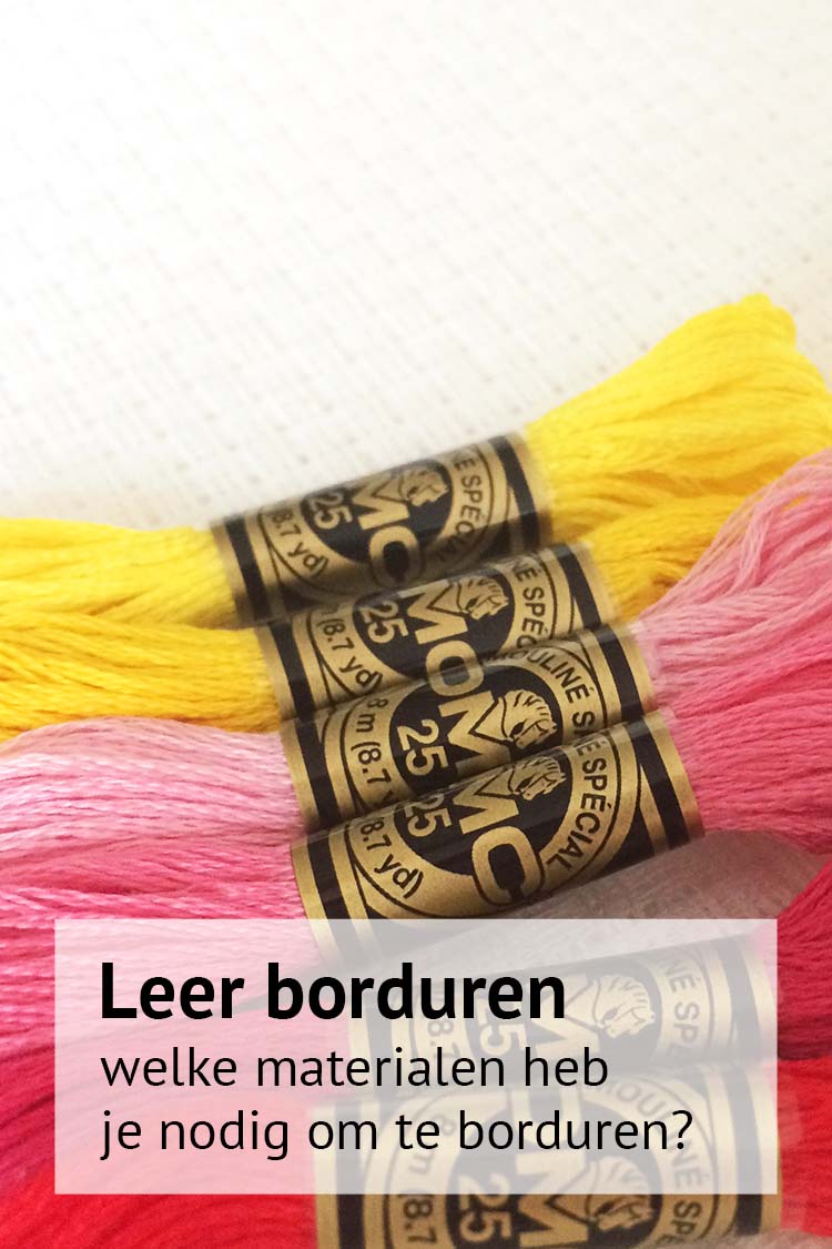 Welke materialen heb je nodig voor kruissteek borduren