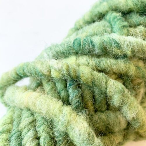 ecological bulky carpet wool green 017