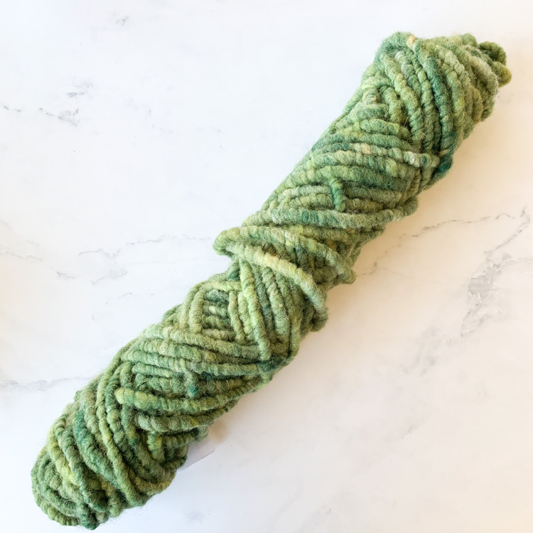 ecological bulky carpet wool green 017