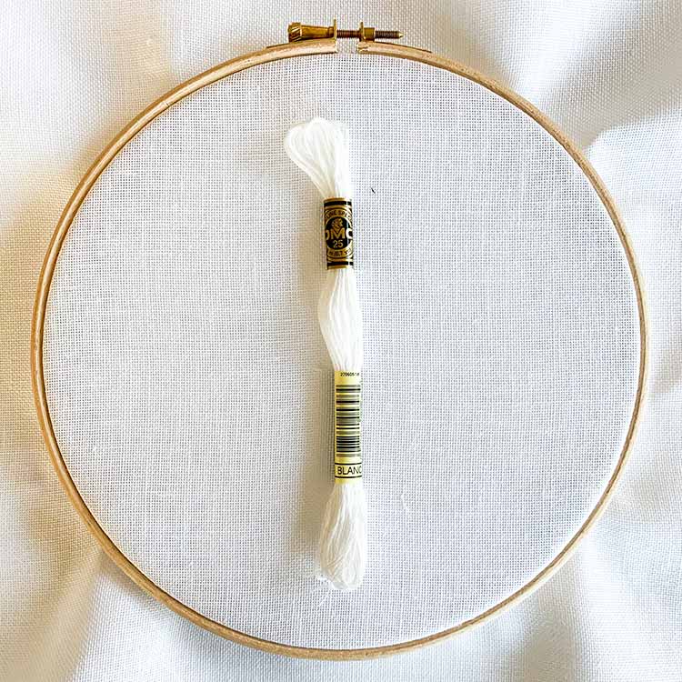 Cashel linnen 28 count wit evenweave