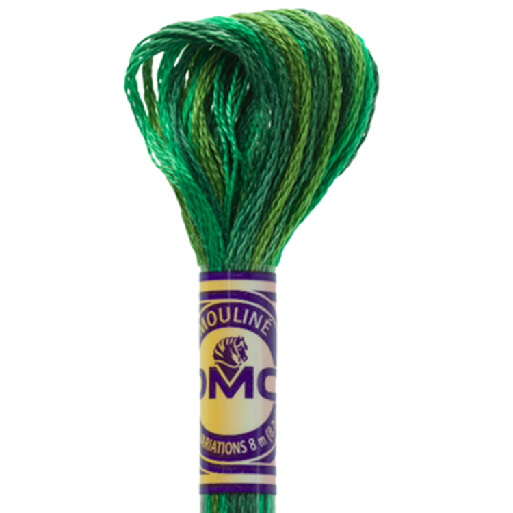 DMC 4047 Esmerald meerkleurig DMC color variations borduurgaren