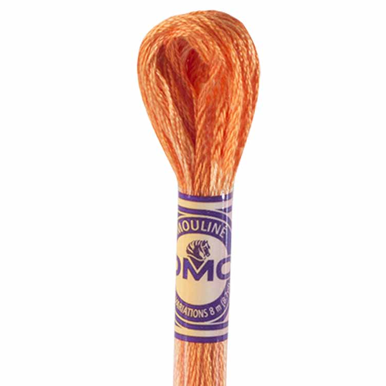 DMC Color Variations borduurgaren strengen | Multi-color borduurgaren per streng van 8 m - DMC 4124 Bonfire