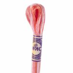 DMC Color Variations Embroidery floss skeins | Multi-colored embroidery yarn per skein of 8m - DMC 4190 Ocean Coral