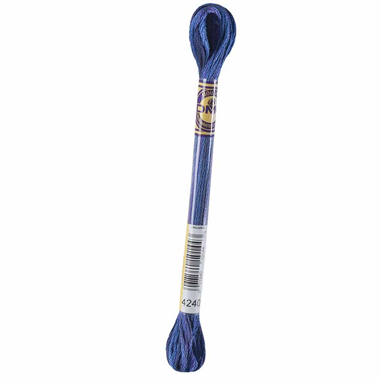 DMC Color Variations borduurgaren strengen | Multi-color borduurgaren per streng van 8 m - DMC 4240 Mid Summer Night