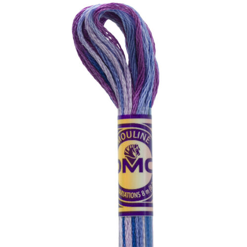 DMC 4250 color variations borduurzijde met meerdere kleuren in een streng