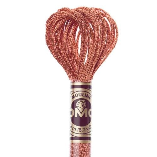 DMC Light Effects borduurgaren per streng van 8 m - E301 Metallic mahogany