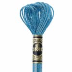 DMC Light Effects borduurgaren per streng van 8 m - E334 Metallic babyblauw