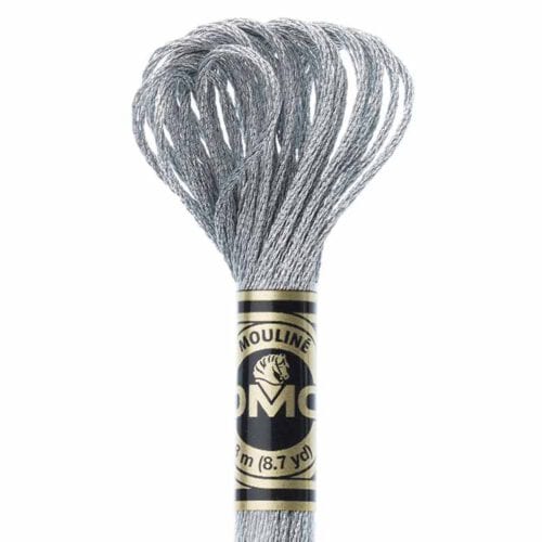 DMC Light Effects borduurgaren per streng van 8 m - E415 Metallic parelgrijs