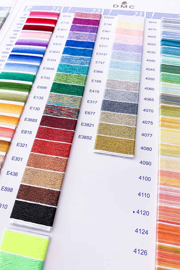 dmc borduurgarten kleurenkaart met echte kleurstalen dmc borduurgarten kleurenkaart met echte kleurstalen