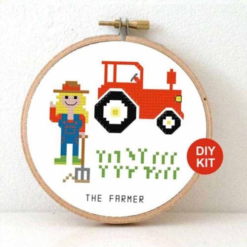 boerin kruissteek borduurpakket