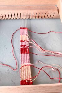 how to burry the thread tails