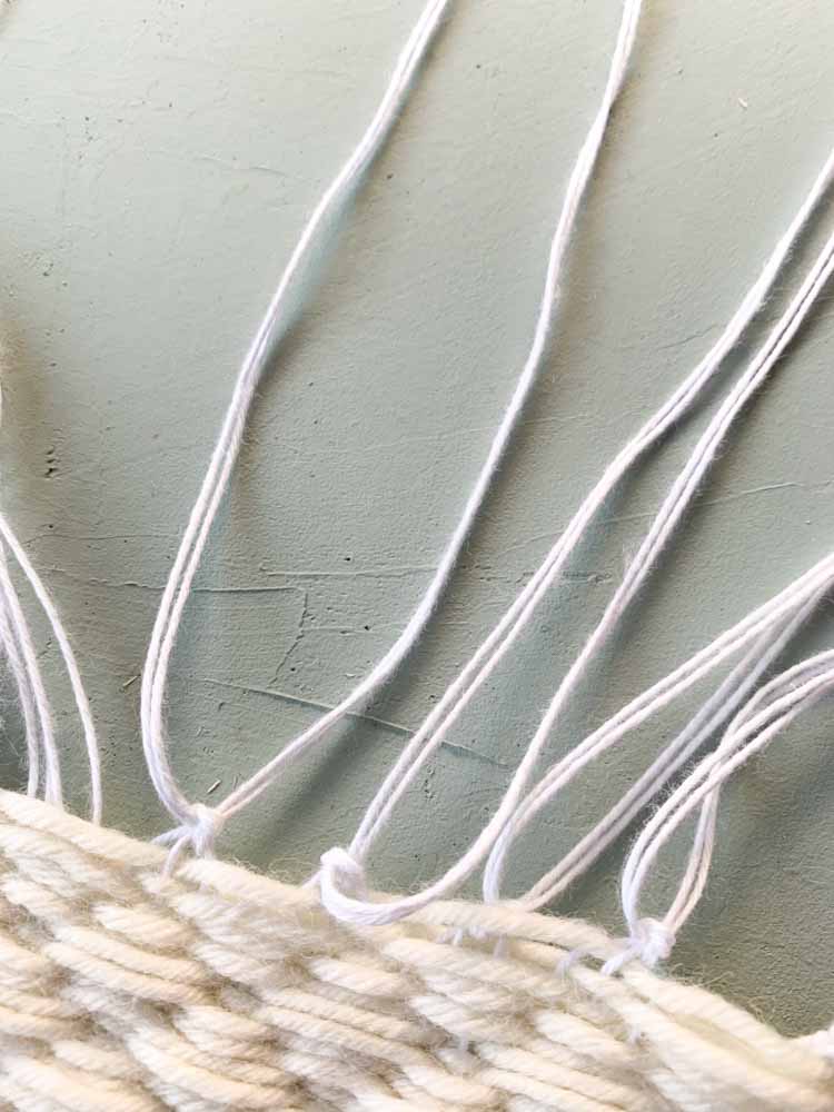 hoe werk je je weefproject netjes af?