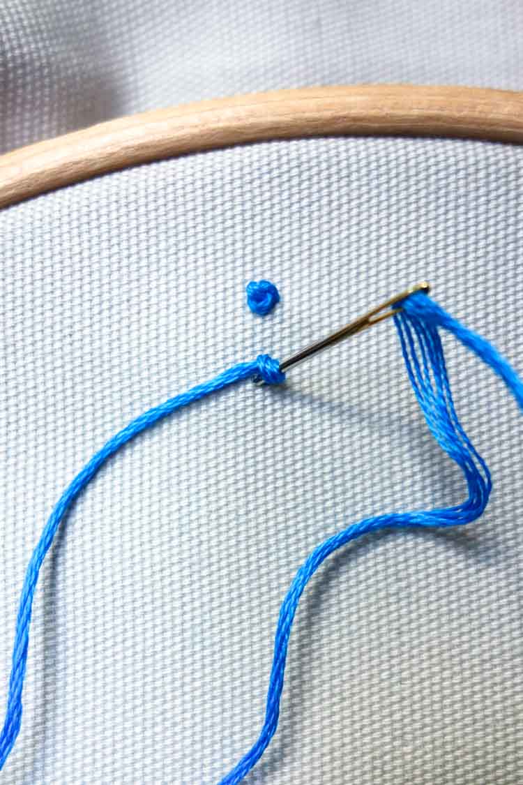 how to make a french knot how to make a french knot