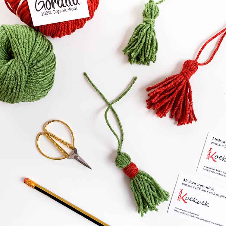 hoe je een garenkwastje maakt 10