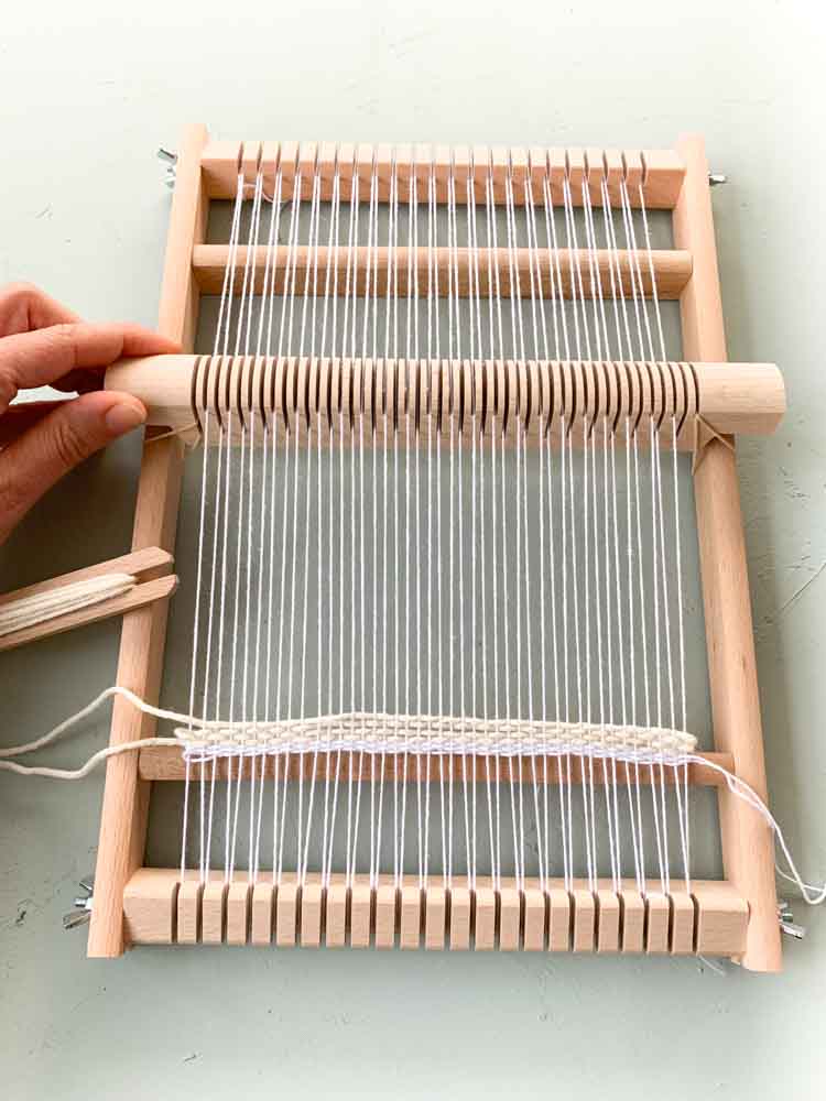 hoe maak je een basis weefsteek? how to make plain weave
