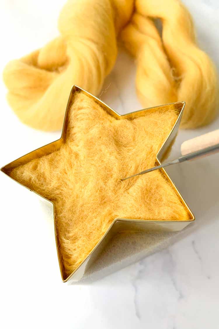 how to needle felt a star with a cookie cutter needle felting instructions how to needle felt a star with a cookie cutter needle felting instructions