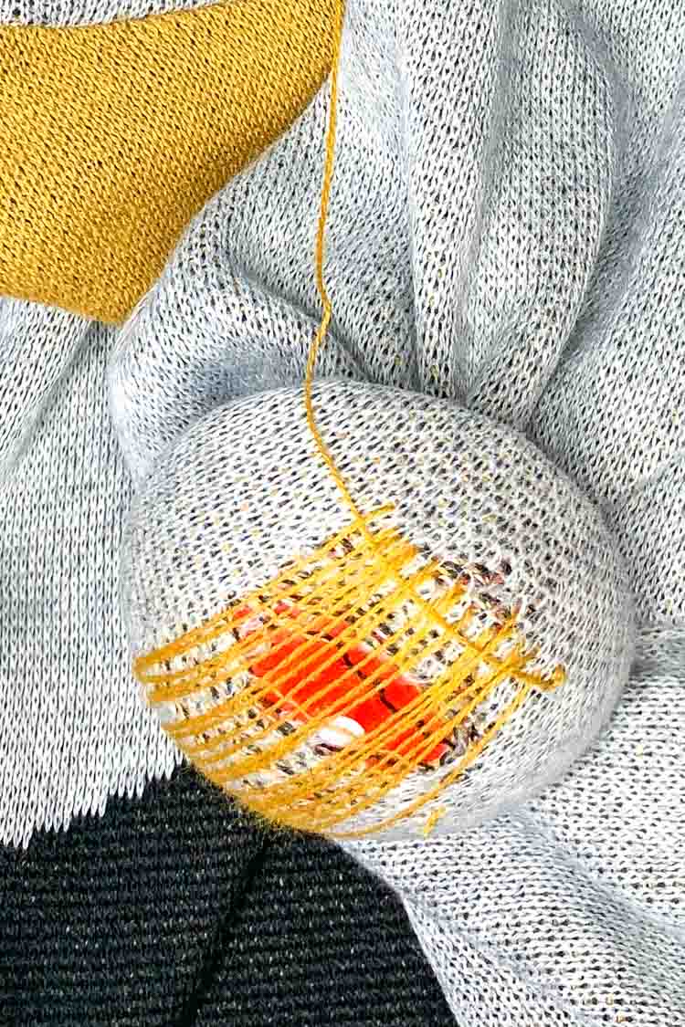 how to use a darning mushroom step 6