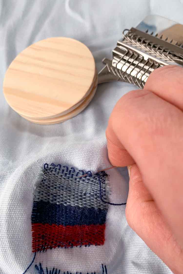 how to use the speedweave loom darning for beginners