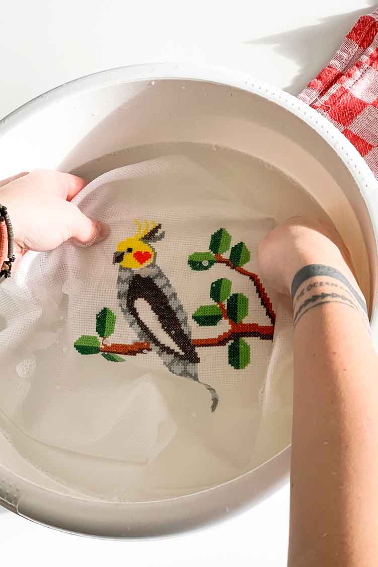 how to wash your cross stitch project instructions how to wash your cross stitch project instructions