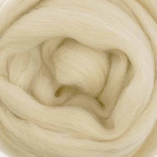 Beige wool roving