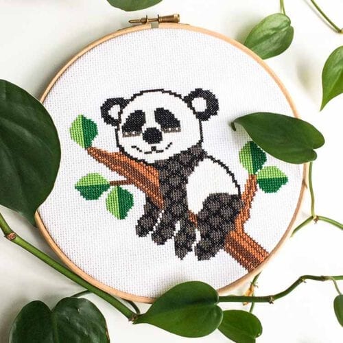 panda cross stitch kit