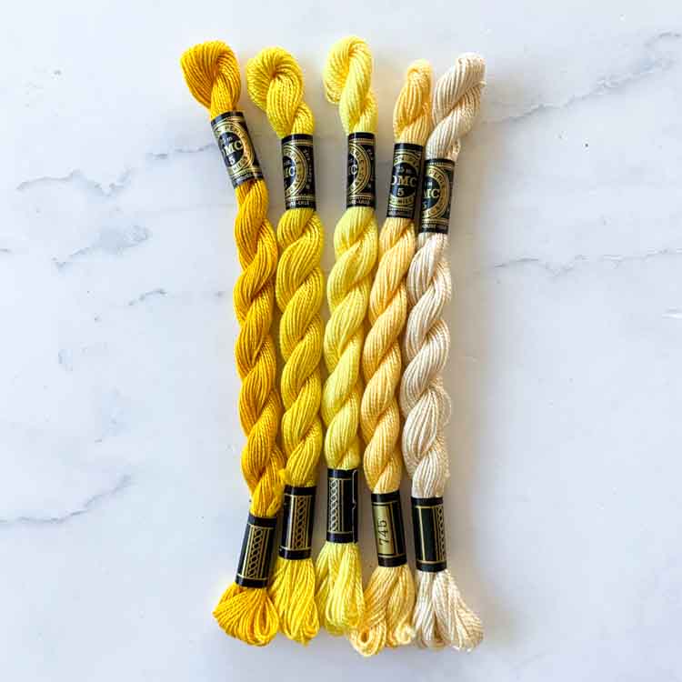 Set 5 x DMC Perle Cotton No.5 – 25 meter streng – set 1103 - Afbeelding 2