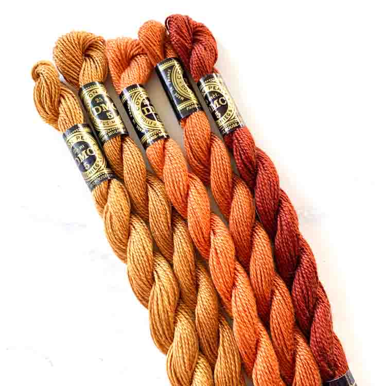 Set 5 x DMC Perle Cotton No.5 – 25 meter streng – set 1113