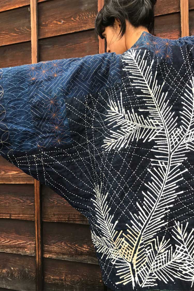 sashiko jas door upcycle stitches