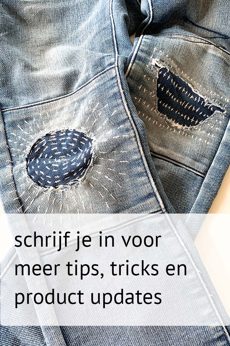 schrijf je in visible mending nieuwsbrief