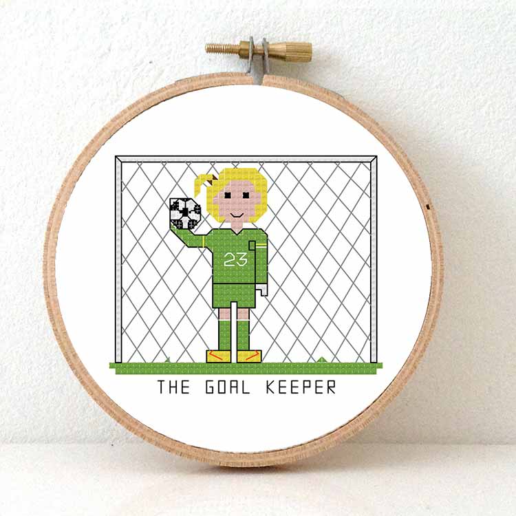 keeper kruissteek patroon