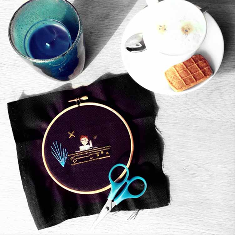 stitchajob man dj kruissteek patroon