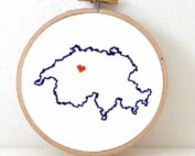 stitchamap Switzerland cross stitch pattern