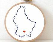 stitchamap luxembourg cross stitch pattern for beginners