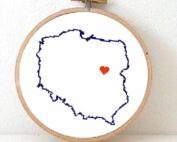 stitchamap Poland cross stitch pattern