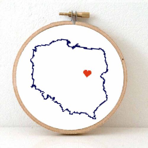 stitchamap Polen kruissteek patroon