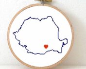 stitchamap Romania cross stitch pattern