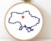 stitchamap Ukraine cross stitch pattern