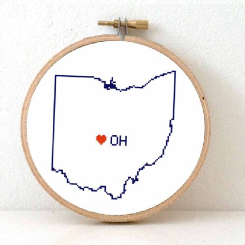 stitchamap - vs - ohio kruissteek patroon