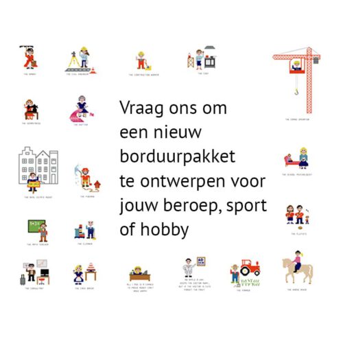 GEPERSONALISEERD borduurpakket Stitch a Job